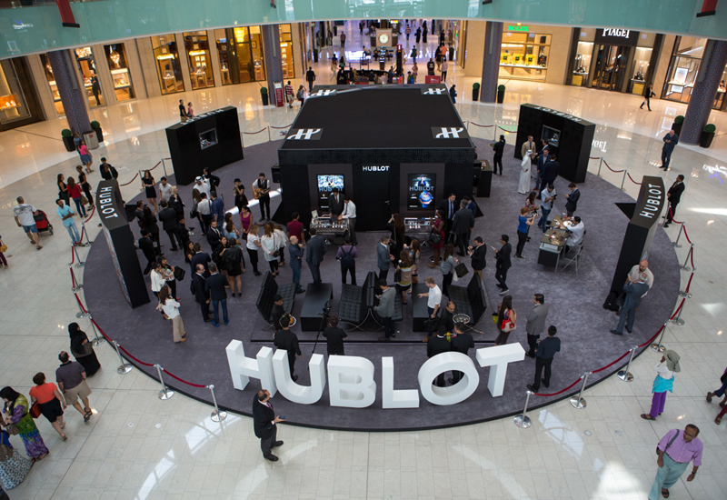 Hublot pop up store dubai mall